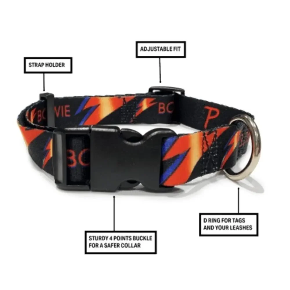 Set of 2 Fender Guitar Alchemy No Evil Dog Collars Medium 13.5”- 22” NWT Perri’s